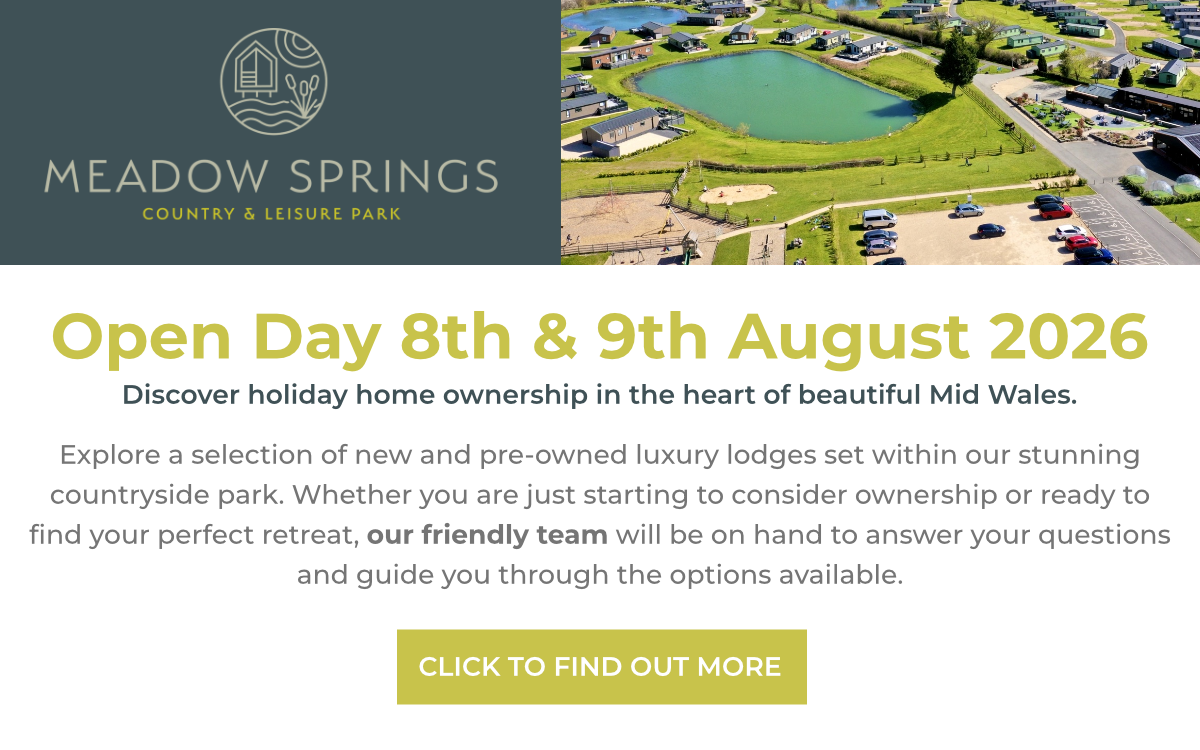 Meadow Springs Open Day on 8th and 9th August 2026. Click to find out more.
